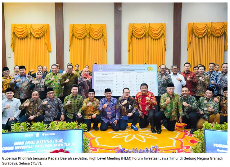 kadin-probolinggo-Gubernur Ajak Kepala Daerah se Jatim Jaga Iklim Investasi Bebas Premanisme  GUBERNURAN