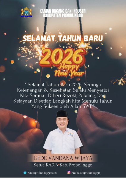 kadin-probolinggo-Sambut Tahun 2026 Ketua KADIN Kabupaten Probolinggo Ajak Pelaku Usaha Optimis Kejar Kejayaan