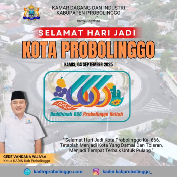 Pesan Ivan di Hari Jadi ke 666 Kota Probolinggo Bersinergi Mandiri dan Berdaya Saing