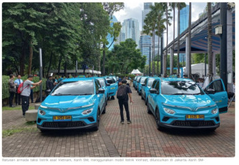 Taksi Listrik Asal Vietnam akan Beroperasi di Surabaya Eri Wajibkan Pakai Pekerja Lokal